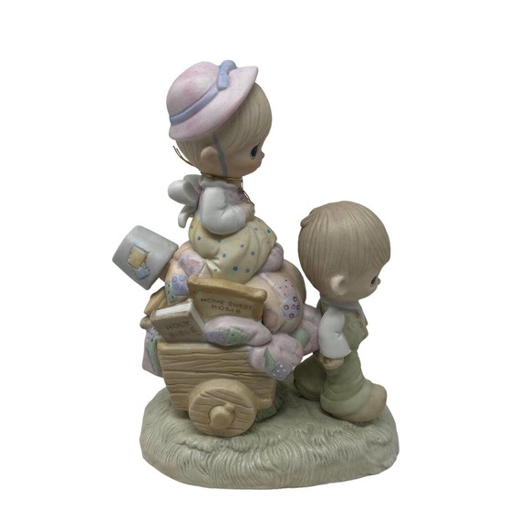 Precious Moments 1979 Walking By Faith Porcelain Figurine 7" Tall - Picture 2 of 6